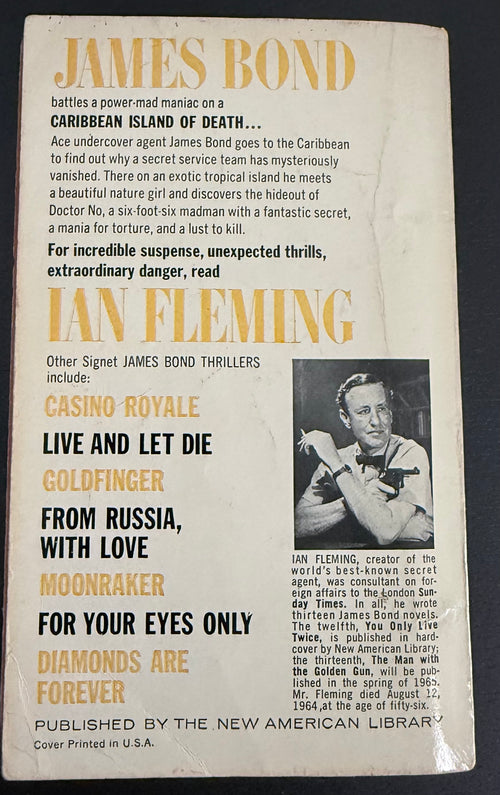Doctor No — Ian Fleming — Signet D2036, Nineteenth Printing
