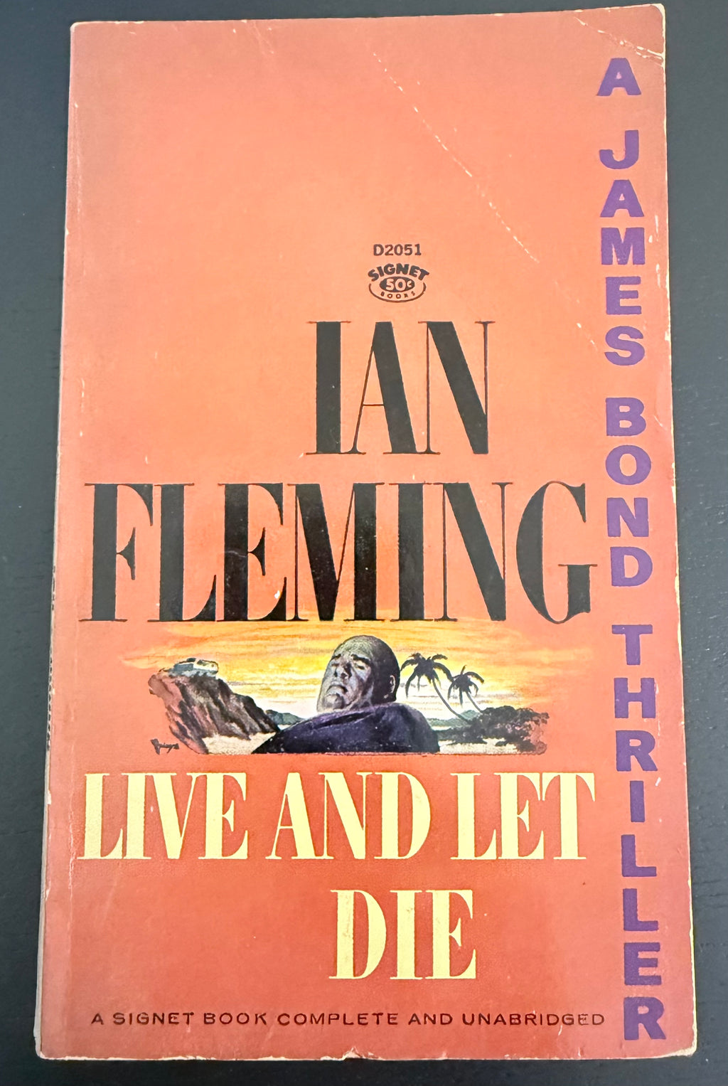 Live and Let Die by Ian Fleming — Signet D2051, 19th Printing