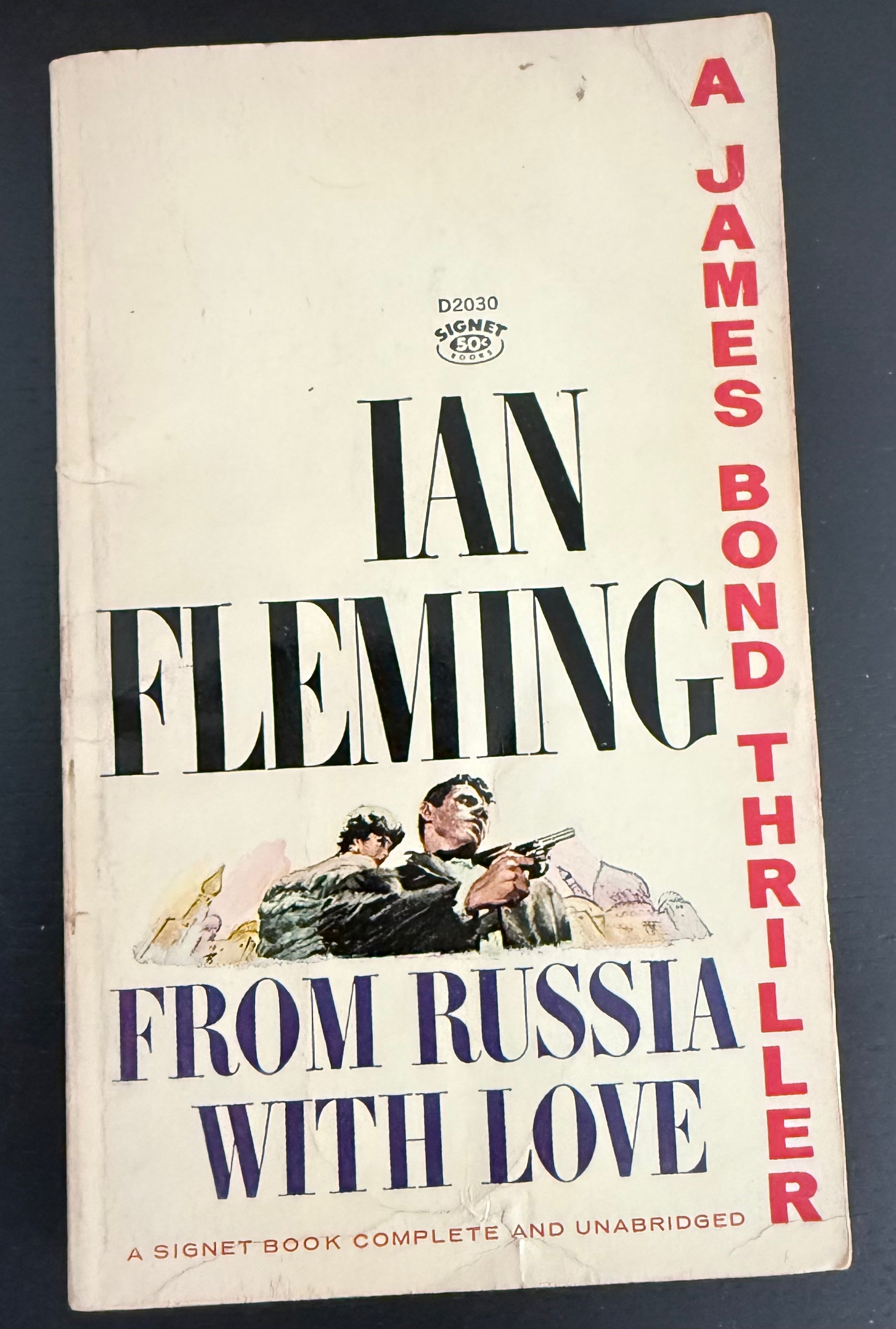 From Russia with Love by Ian Fleming — Signet D2030, 9th Printing 1963