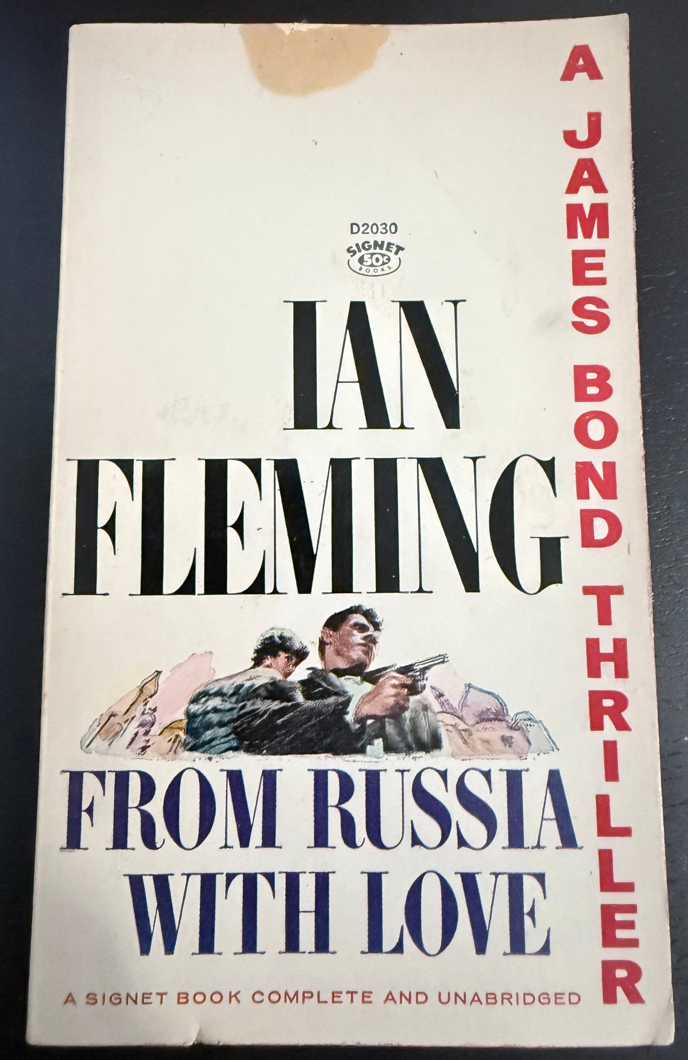 Russia with Love by Ian Fleming — Signet D2030, 9th Printing 1963